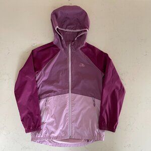 L.L.Bean Kid's/Women's Lightweight Wind & Rain Jacket Purple Pink 10-12 K/XS W